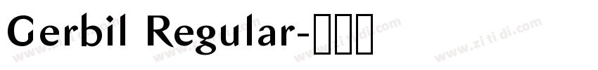 Gerbil Regular字体转换